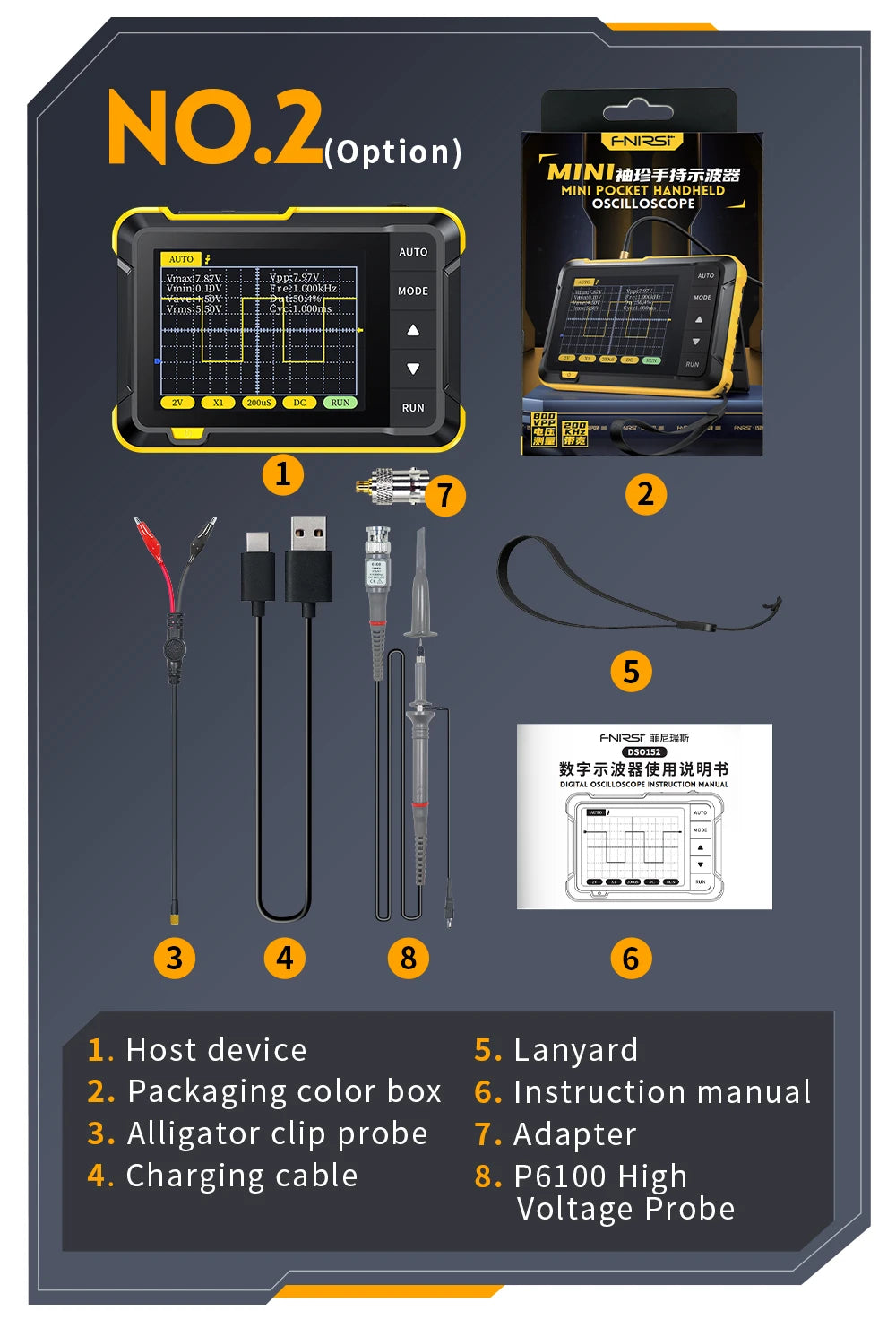 FNIRSI DSO510 / DSO152 / DSO153 – Mini Osciloscopios Digitales Portátiles 2 en 1
