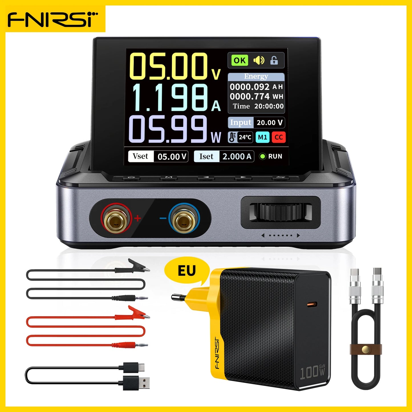 FNIRSI DPS-150 – Fuente de Alimentación DC Ajustable 30V 5A con Pantalla Digital Portátil