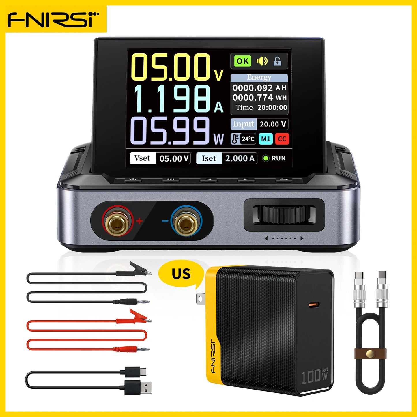 FNIRSI DPS-150 – Fuente de Alimentación DC Ajustable 30V 5A con Pantalla Digital Portátil
