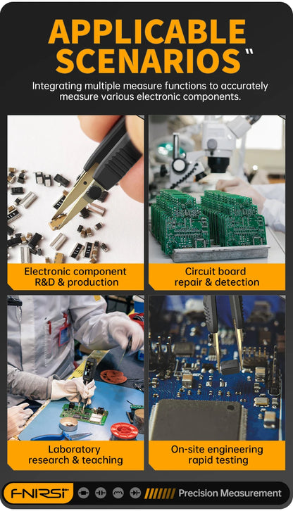 FNIRSI LCR-ST1 – Pinzas Digitales Inteligentes para Medición de Componentes SMD