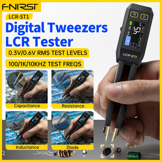 FNIRSI LCR-ST1 – Pinzas Digitales Inteligentes para Medición de Componentes SMD