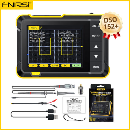 FNIRSI DSO510 / DSO152 / DSO153 – Mini Osciloscopios Digitales Portátiles 2 en 1