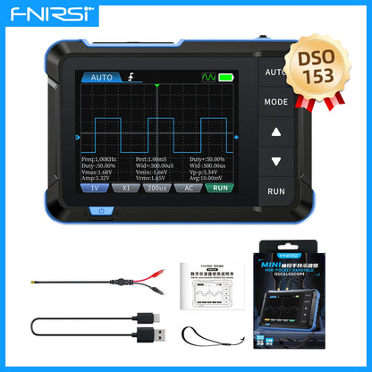 FNIRSI DSO510 / DSO152 / DSO153 – Mini Osciloscopios Digitales Portátiles 2 en 1